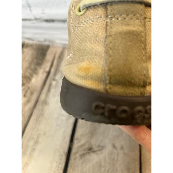 CROCS Men’s Walu Khaki Casual Slip-On Loafers / Size: 12 - Picture 9 of 11